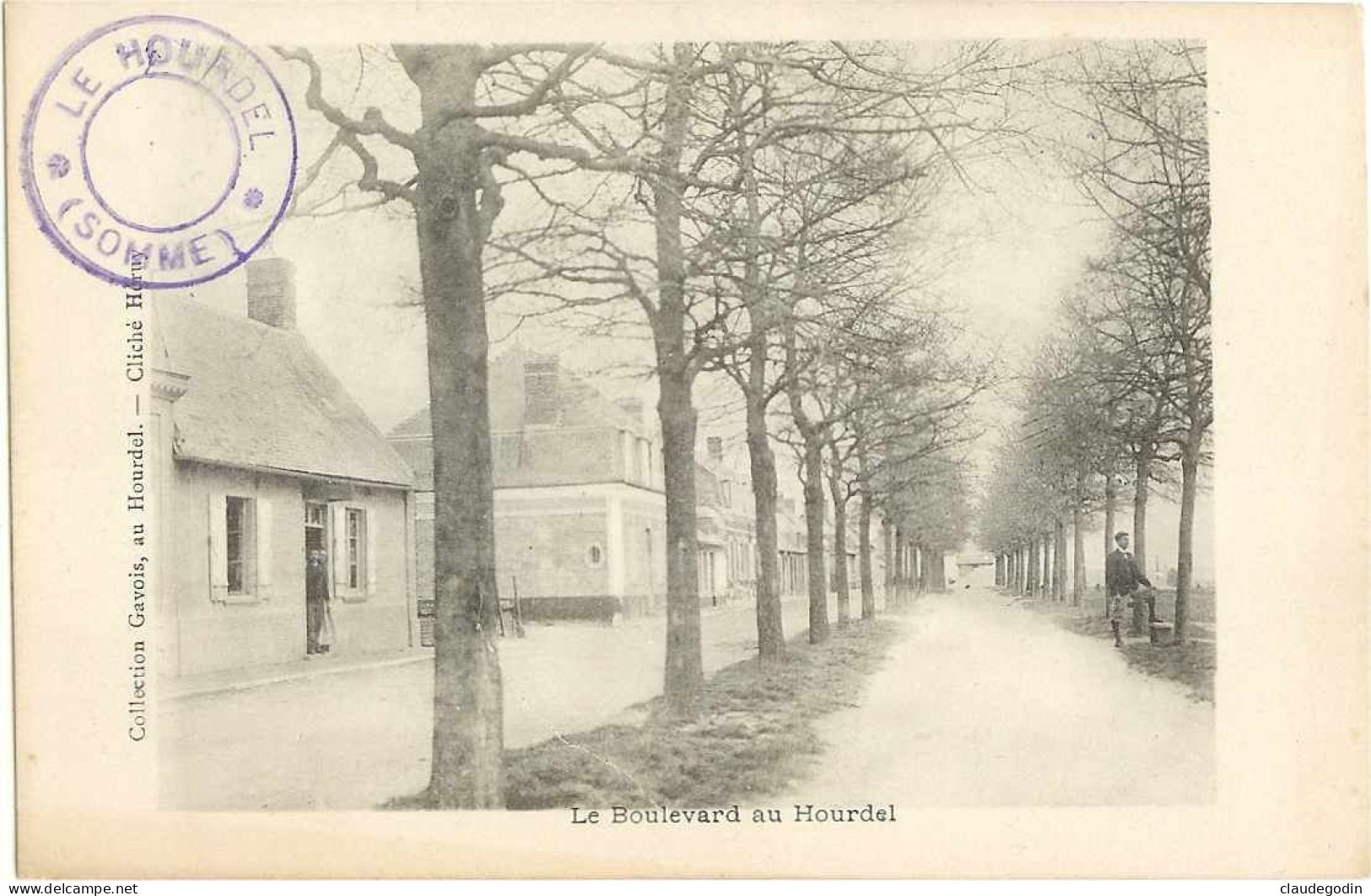 Le Hourdel (80). Le Boulevard Au Hourdel. CPA Animée Excellent état. Collection Gavois - Le Hourdel