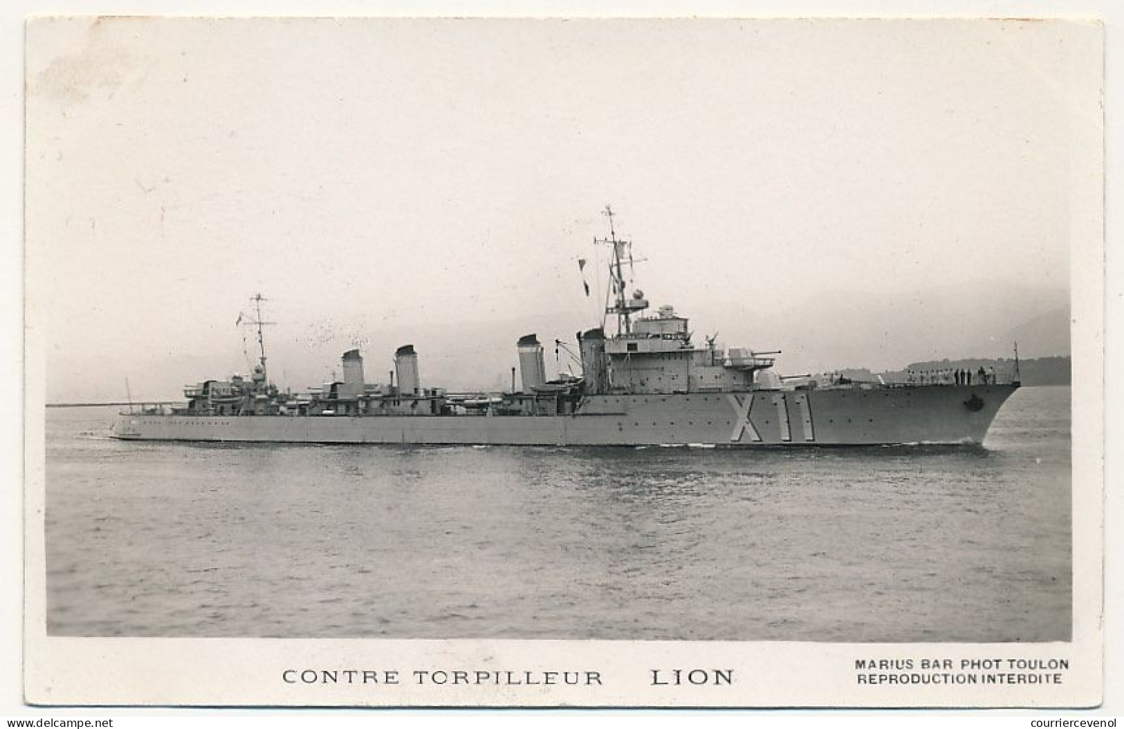 CPM - Contre Torpilleur LION - Guerre