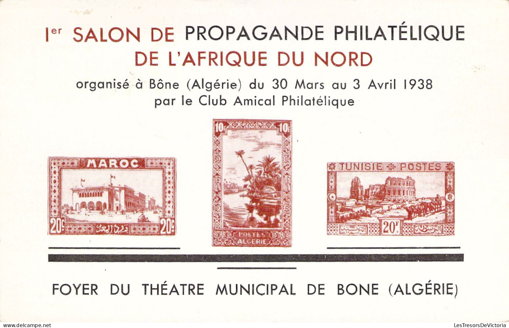 ALGERIE - 1er Salon Propagande Philatélique De L'Afrique Du Nord - Carte Postale Ancienne - Blida