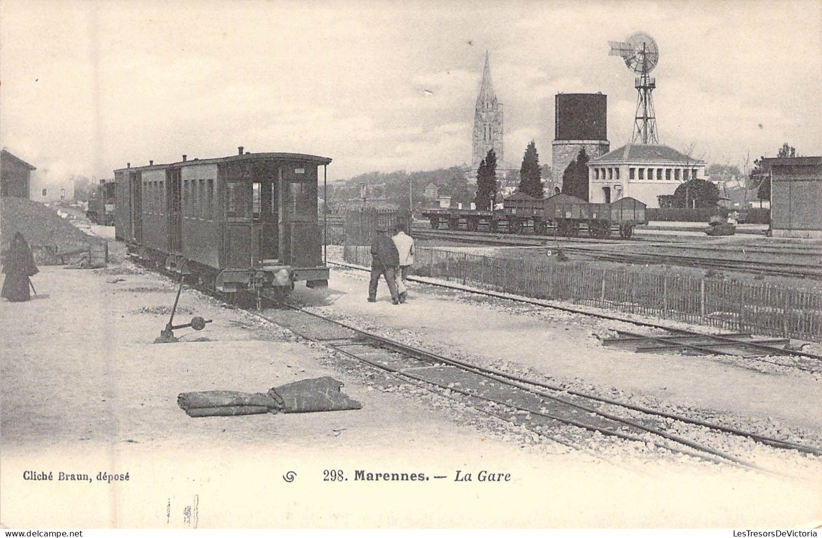 FRANCE - 17 - MARENNES - La Gare - Carte Postale Ancienne - Marennes