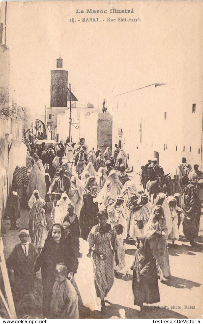 MAROC - RABAT - Rue Sidi Fatah - Carte Postale Ancienne - Rabat