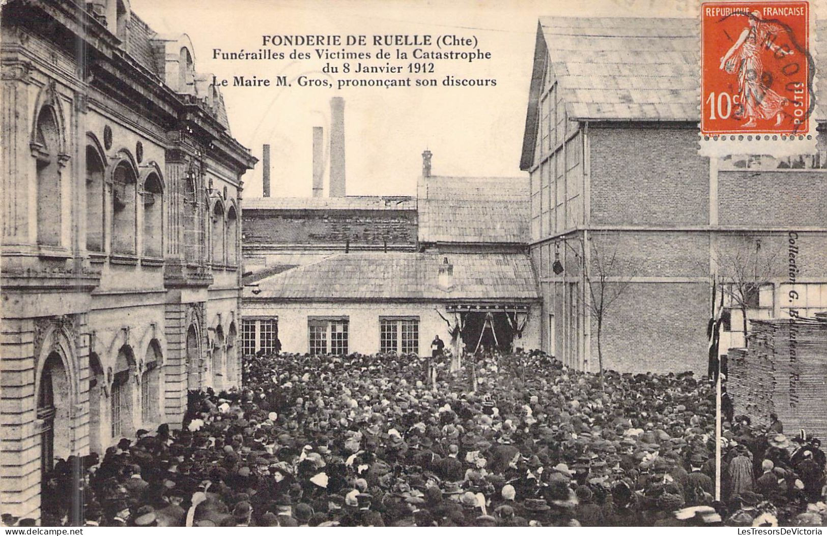 FRANCE - 16 - Fonderie De RUELLE  - Funéraille Des Victimes De La Catastrophe Du 8 Janvier 1912 - Carte Postale Ancienne - Autres & Non Classés