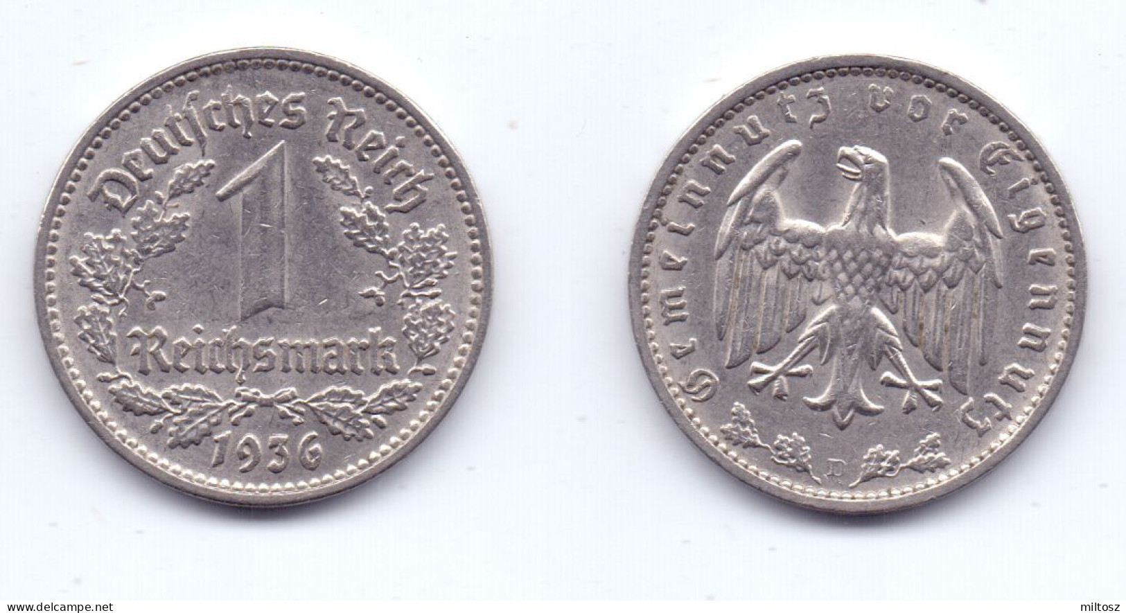 Germany 1 Reichsmark 1936 E - 1 Reichsmark