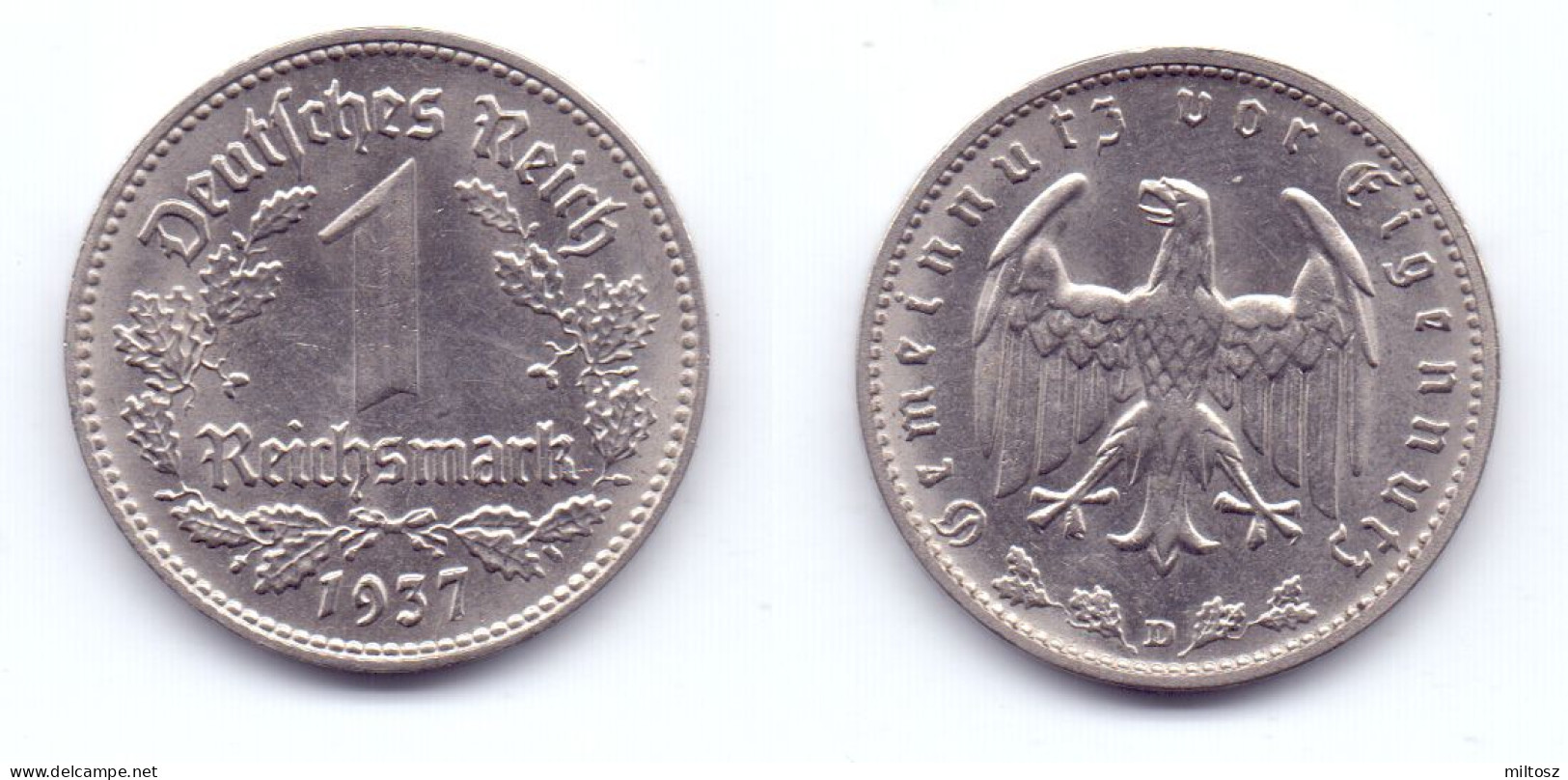 Germany 1 Reichsmark 1937 D - 1 Reichsmark