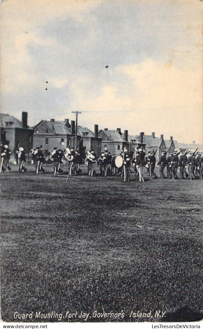 ISLANDE - Guard Mounting Fort Jay Governors Island - NY - Carte Postale Ancienne - Islande