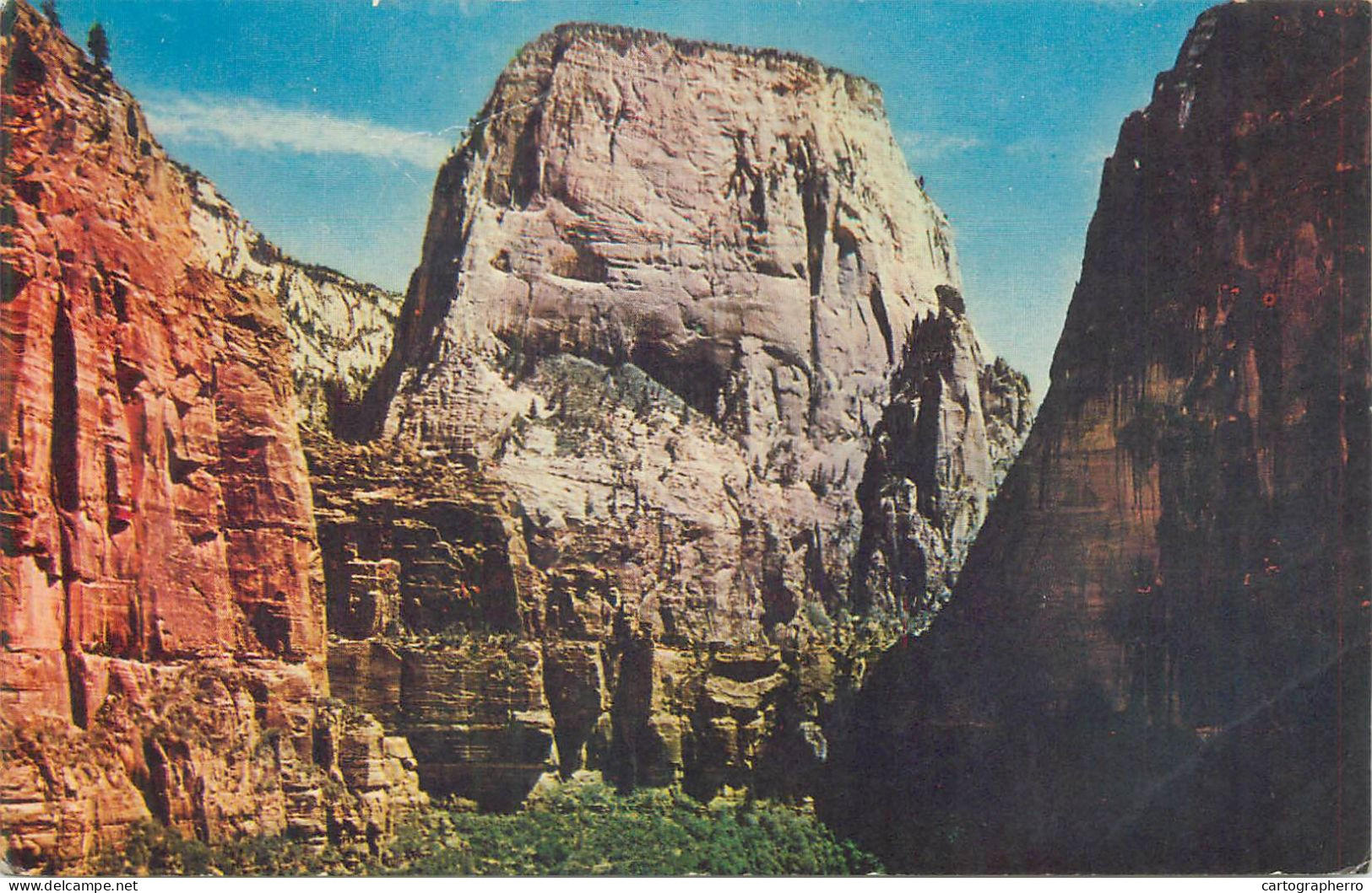 Postcard America USA UT - Utah > Zion National Park Great White Throne 1970 - Zion