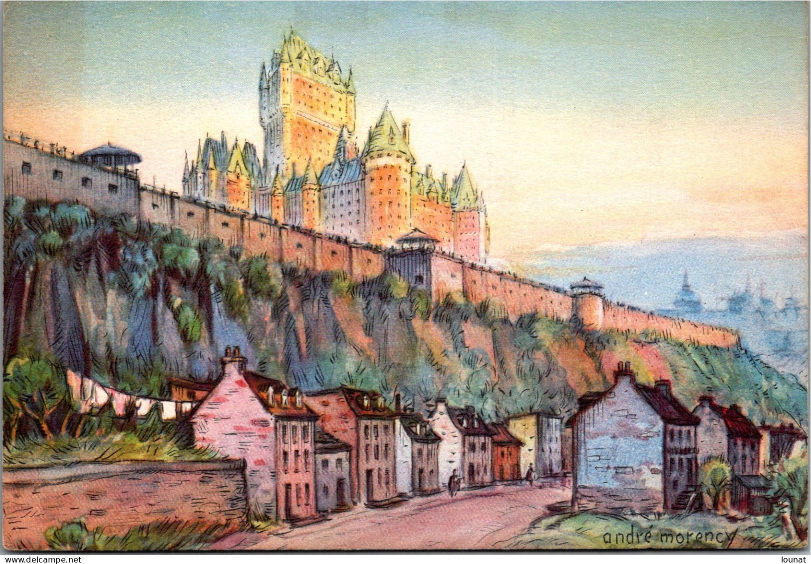 Amérique - Canada - Québec - Le Chateau Frontenac - Illustrateur André Morency - Québec - Château Frontenac