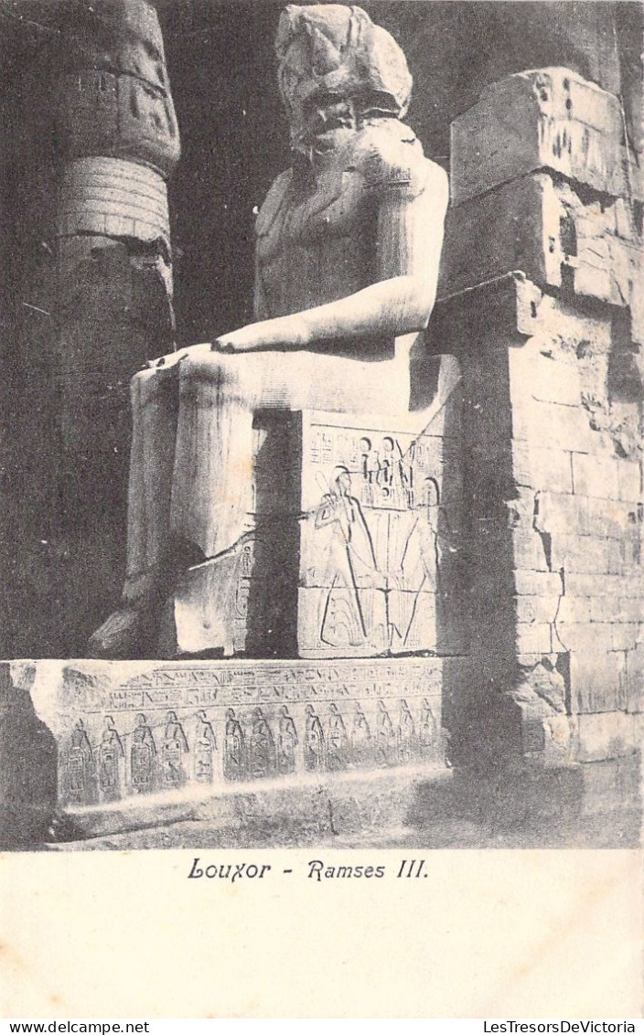 EGYPTE - LOUXOR - Ramses III - Carte Postale Ancienne - Louxor