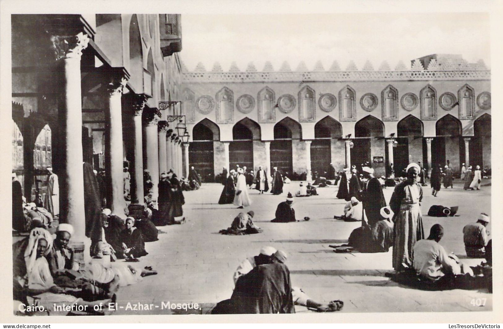 EGYPTE - CAIRO - Interior Of El Azhar - Mosque - Carte Postale Ancienne - Kairo