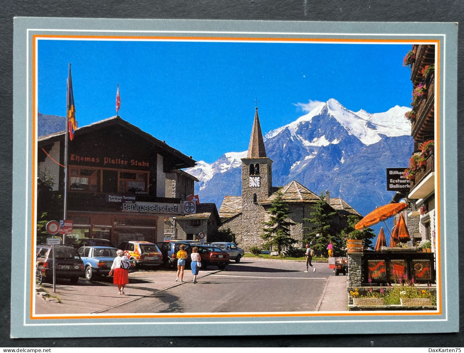 Grächen Ortsansicht/ Weisshorn, Brunegghorn - Grächen