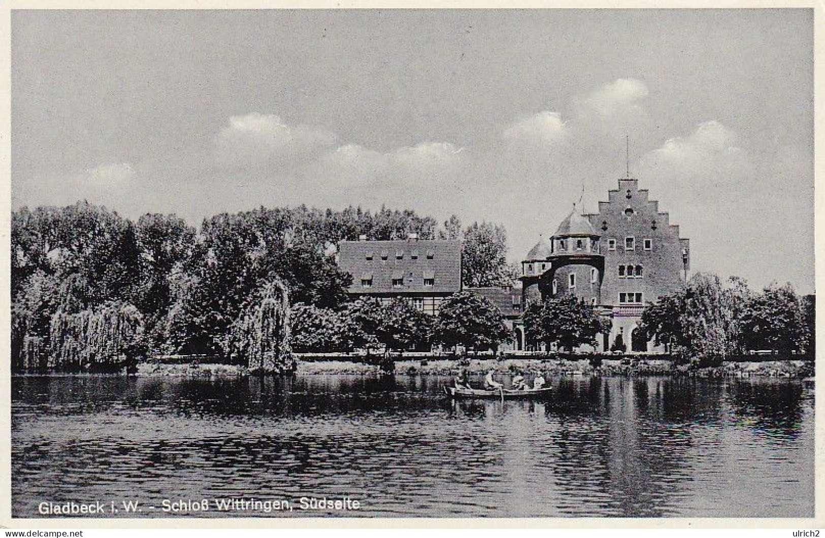 AK Gladbeck I. W. - Schloß Wittringen - Südseite - Feldpost 1940 (63663) - Gladbeck