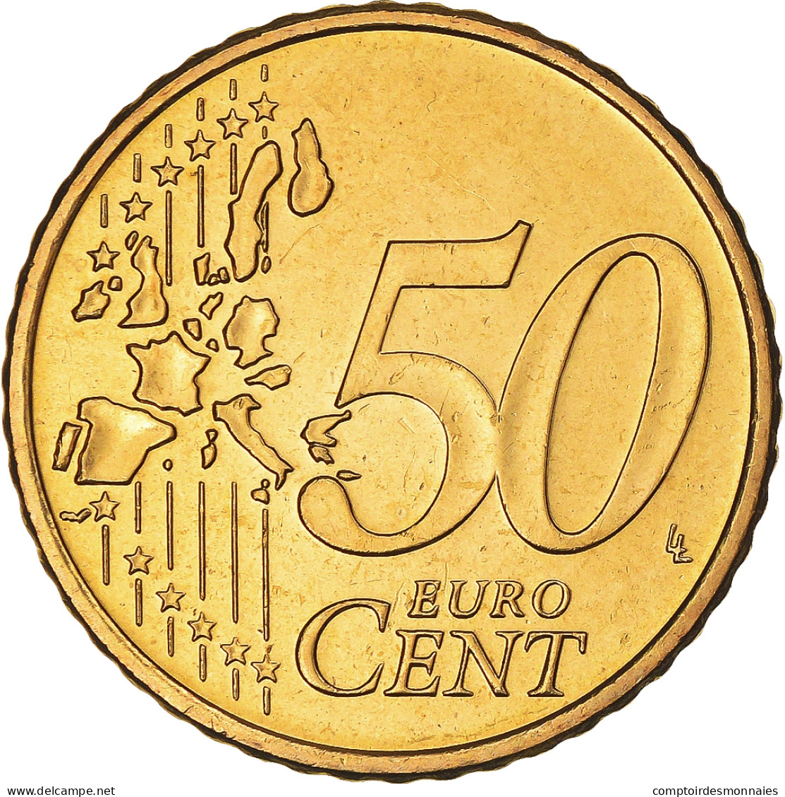 République D'Irlande, 50 Euro Cent, 2005, Sandyford, FDC, Laiton, KM:37 - Irland