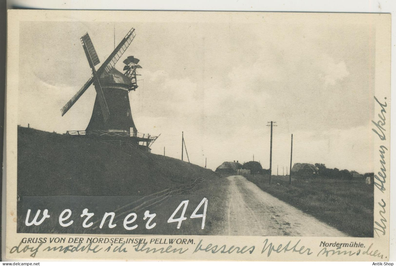 Gruß Von Der Nordsee Insel Pellworm  V. 1934 (8418) - Nordfriesland