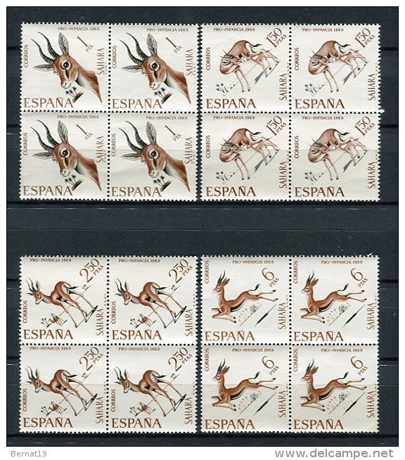 Sahara 1969 Edifil 271-74 X 4 ** MNH. - Sahara Español