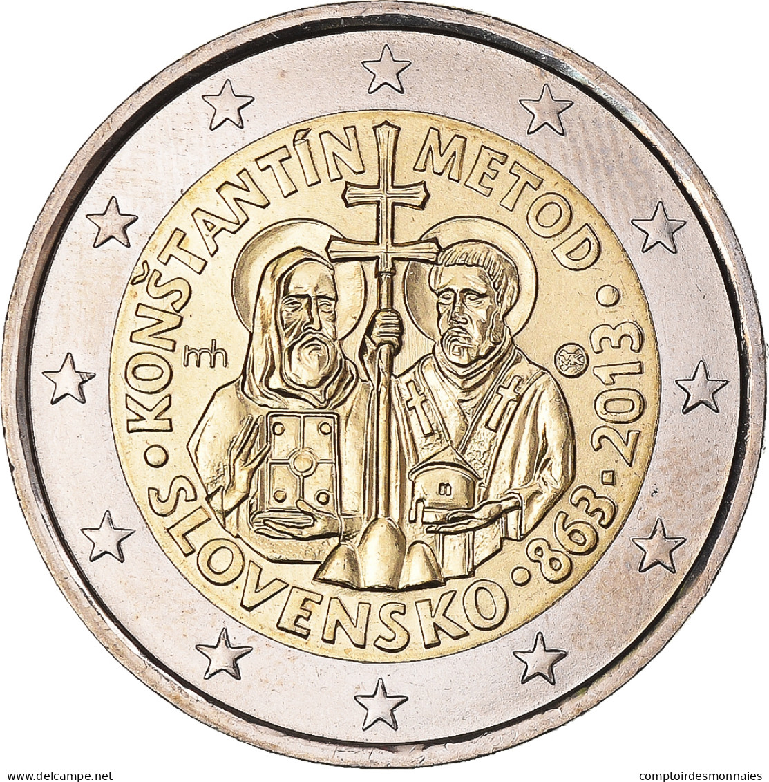 Slovaquie, 2 Euro, 2013, SPL, Bimétallique - Slowakije