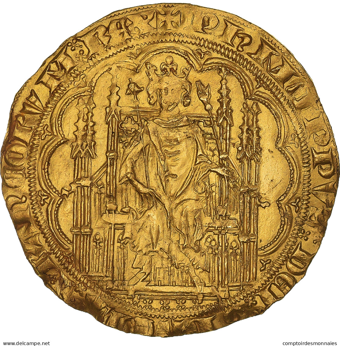 Monnaie, France, Philippe VI, Chaise D'or, 1346, TTB, Or, Duplessy:258 - 1328-1350 Philipp VI.