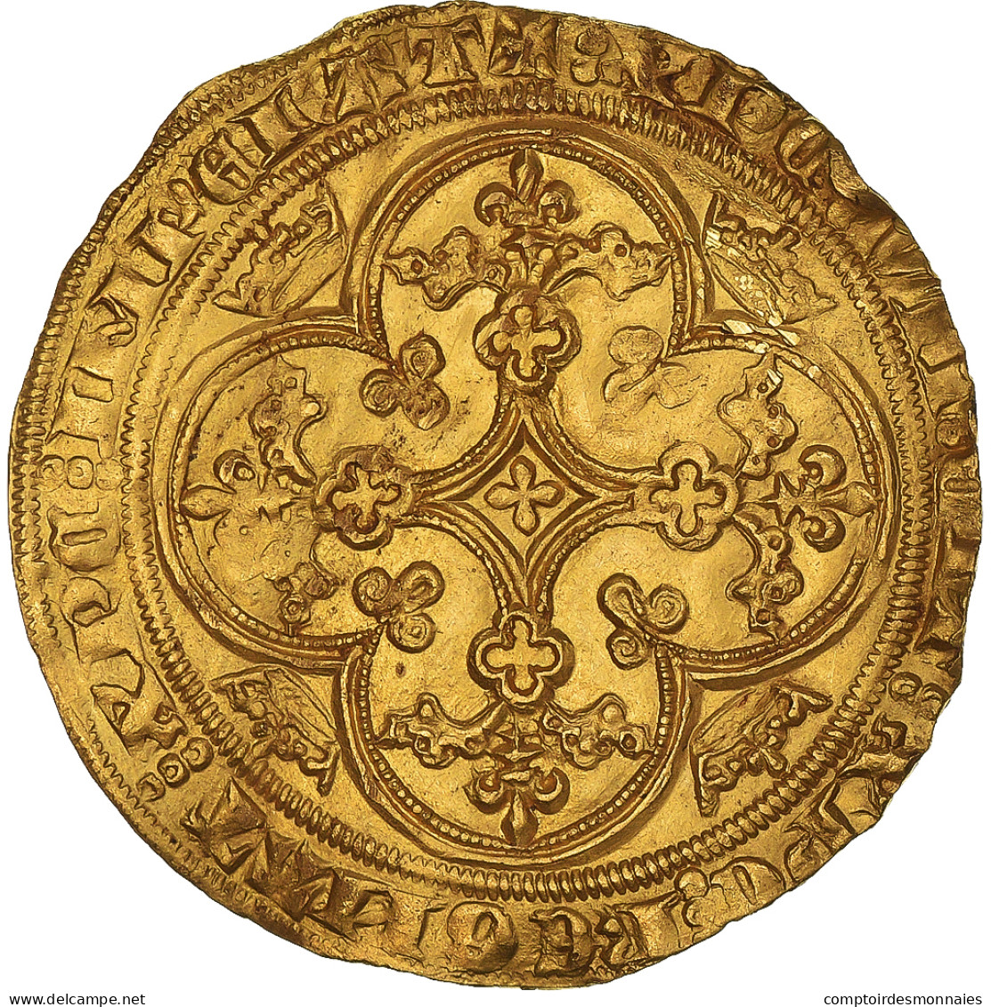 Monnaie, France, Philippe VI, Chaise D'or, 1346, TTB, Or, Duplessy:258 - 1328-1350 Philipp VI.