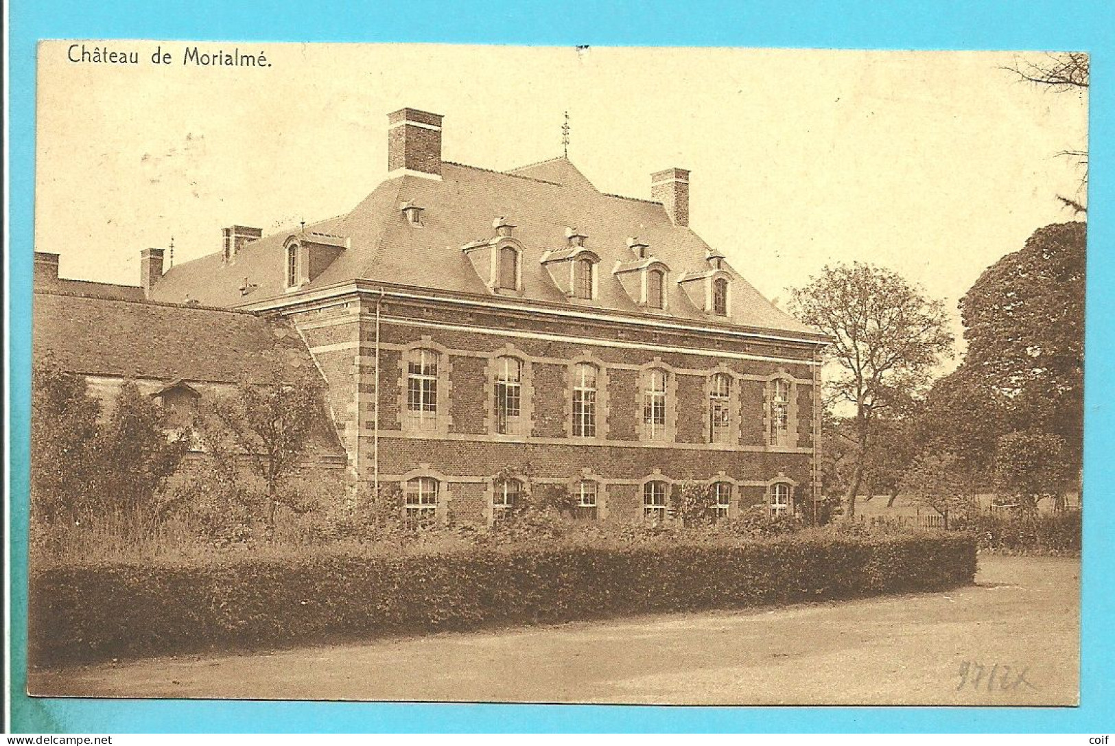 247 Op Kaart "Chateau De Morialme" Stempel LIEGE Met Naamstempel (Griffe D'origine) ORET - 1922-1927 Houyoux