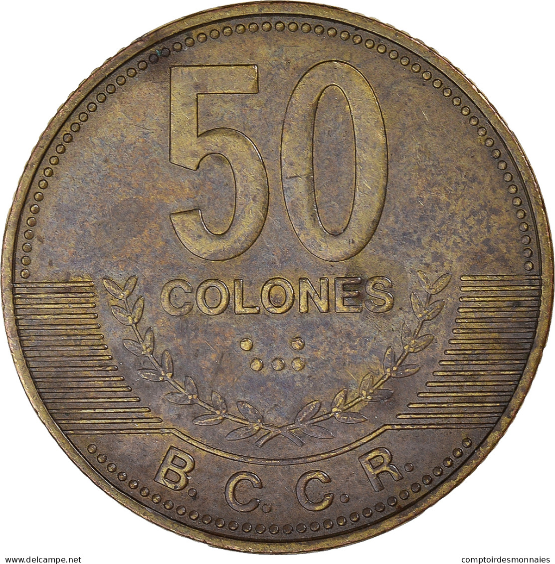 Monnaie, Costa Rica, 50 Colones, 2007 - Costa Rica