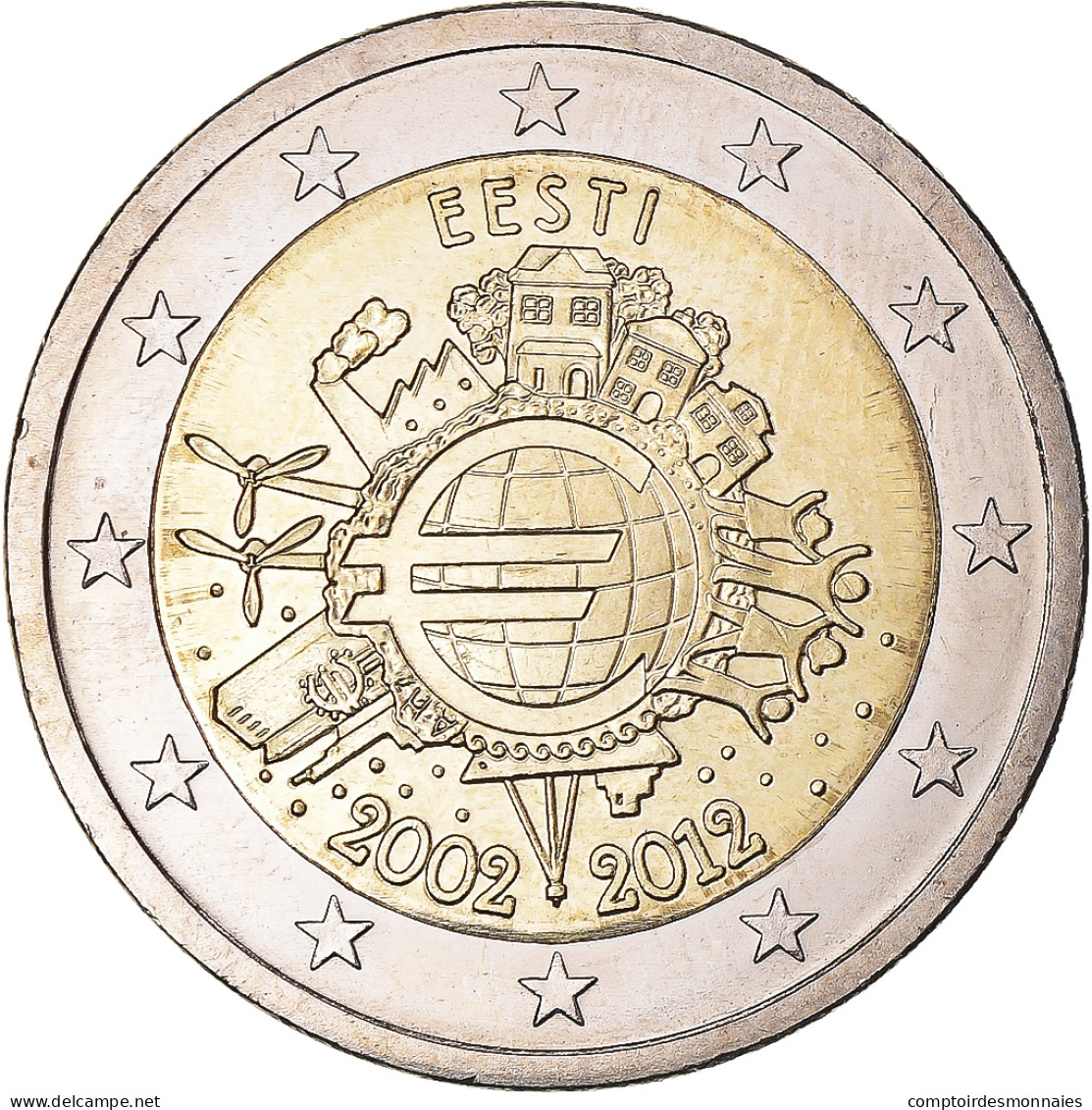 Estonie, 2 Euro, 2012, SUP+, Bimétallique - Estland