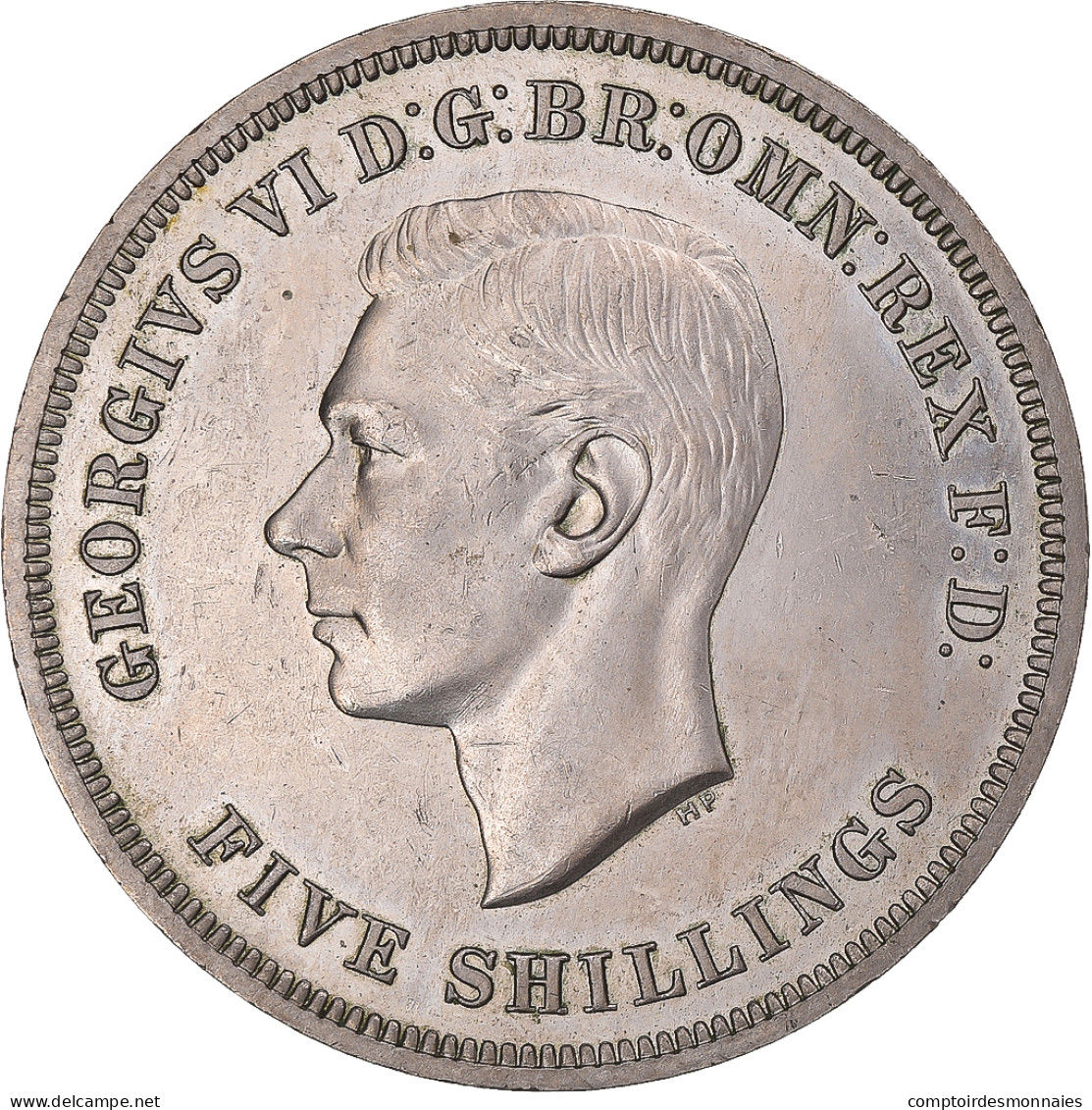 Monnaie, Grande-Bretagne, George VI, 5 Shillings, 1951, TTB+, Cupro-nickel - L. 1 Crown