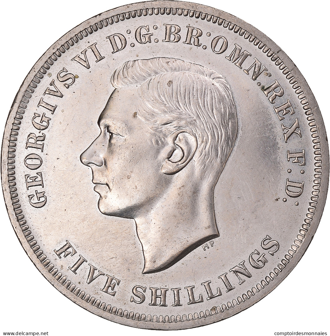 Monnaie, Grande-Bretagne, George VI, 5 Shillings, 1951, SUP, Cupro-nickel - L. 1 Crown