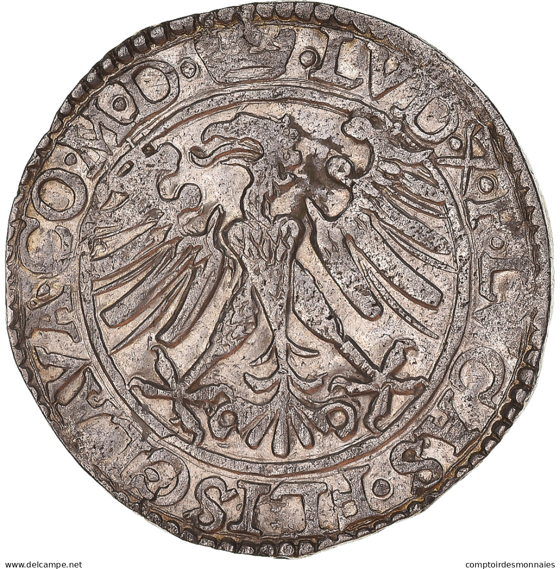 Monnaie, États Italiens, Messine, Pierluca II, Testone, 1528-1548, TTB, Argent - Lehnsgeld