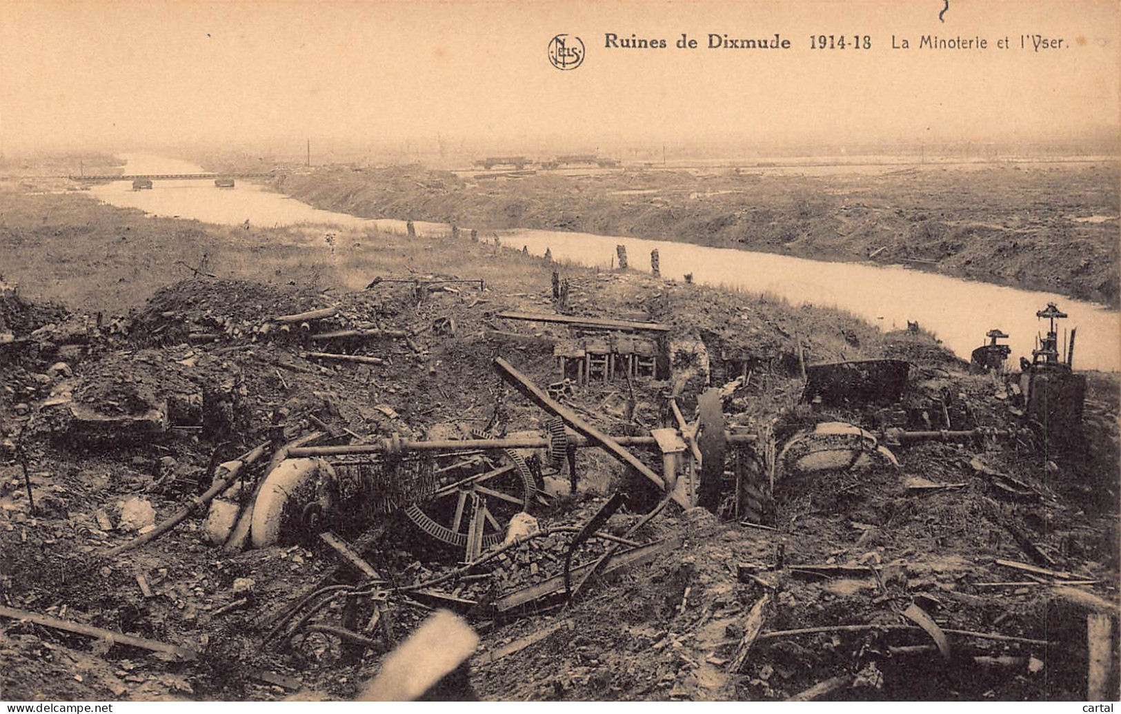 Ruines De DIXMUDE - 1914-18 - La Minoterie Et L'Yser. - Diksmuide