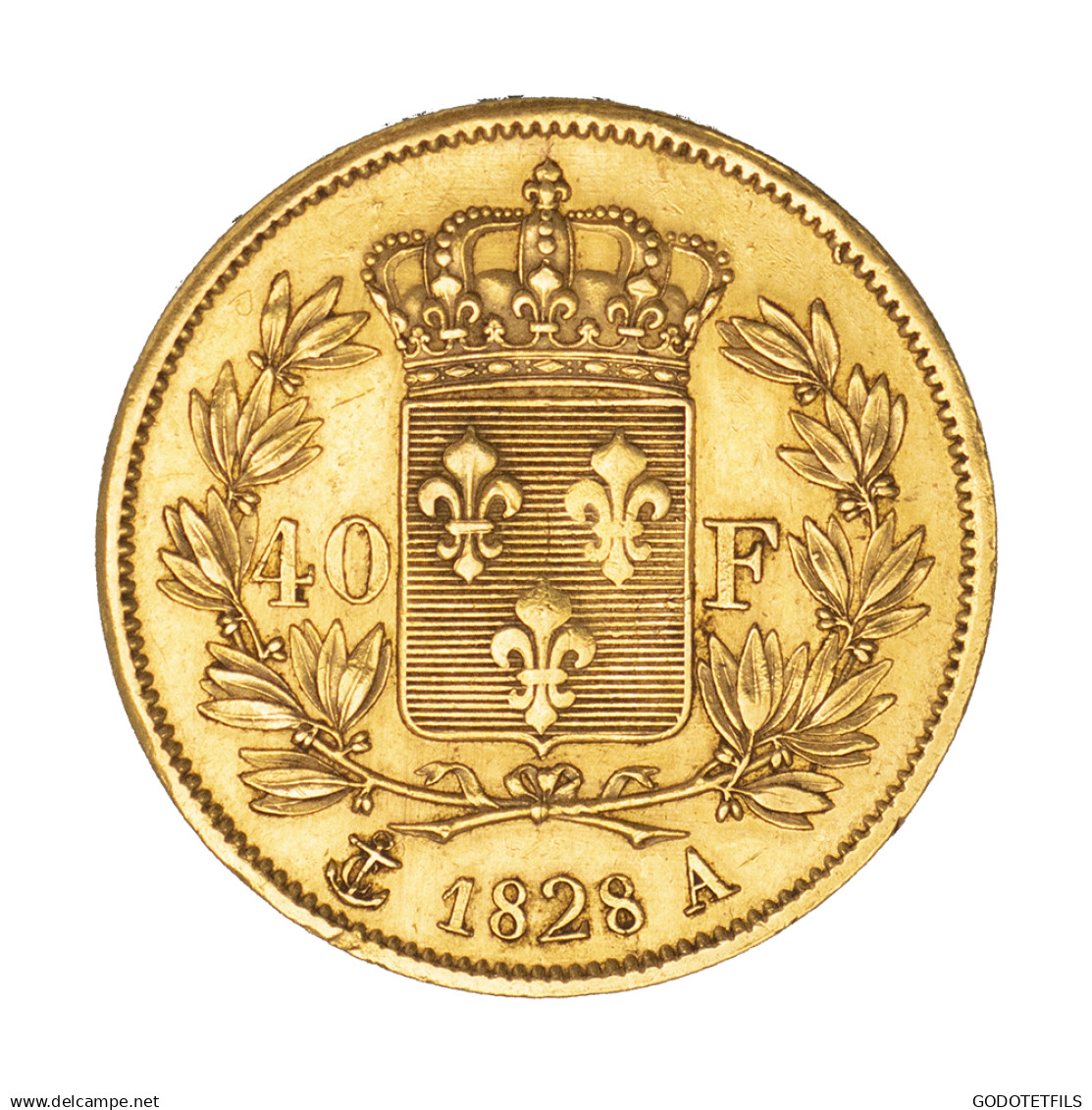 Charles X-40 Francs 1828 Paris - 40 Francs (oro)