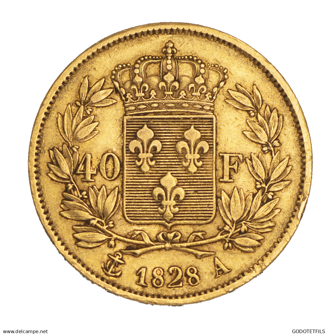 Charles X-40 Francs 1828 Paris - 40 Francs (gold)