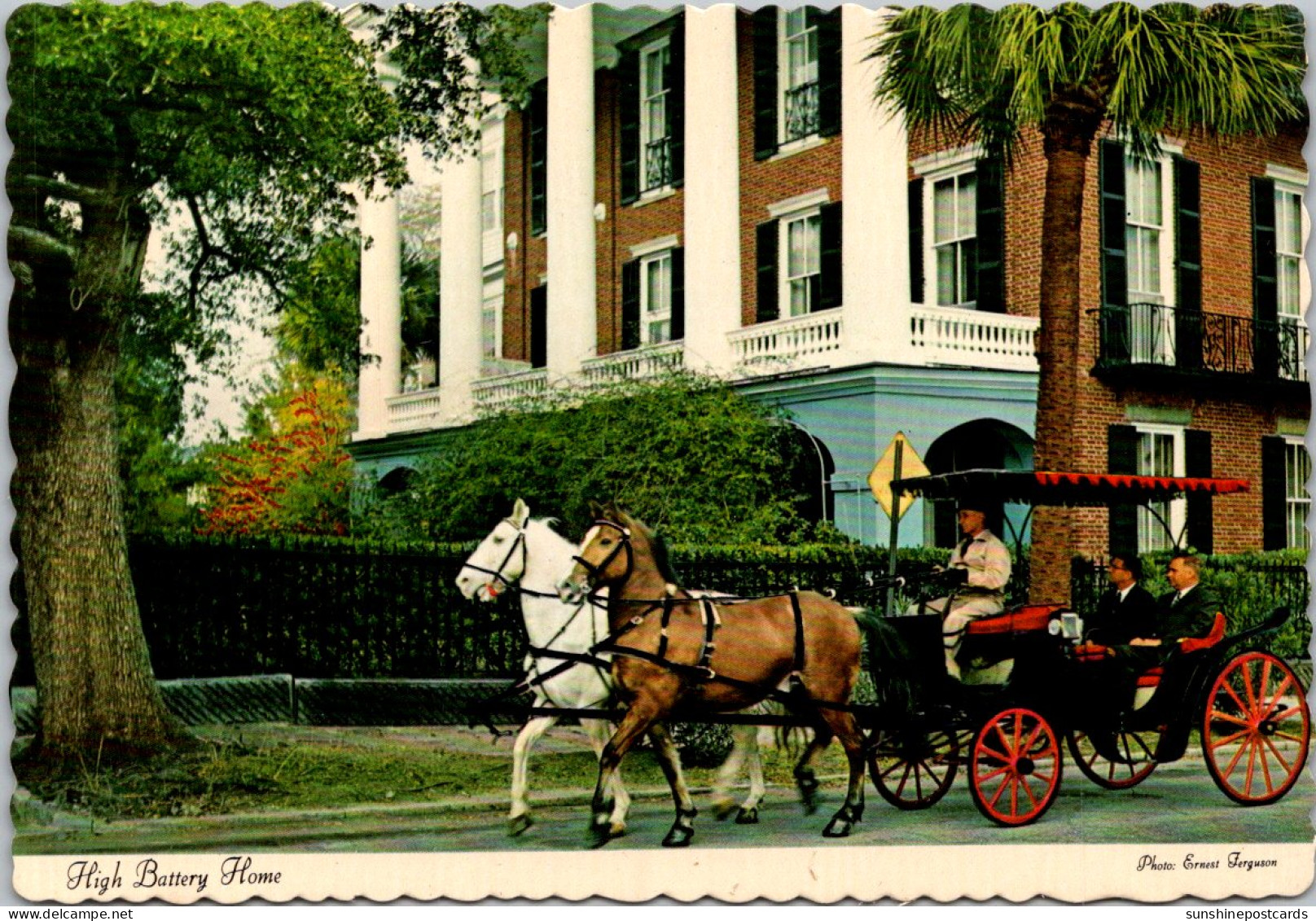 South Carolina Charleston Beautiful High Battery Home & Sightseeing Carriage - Charleston