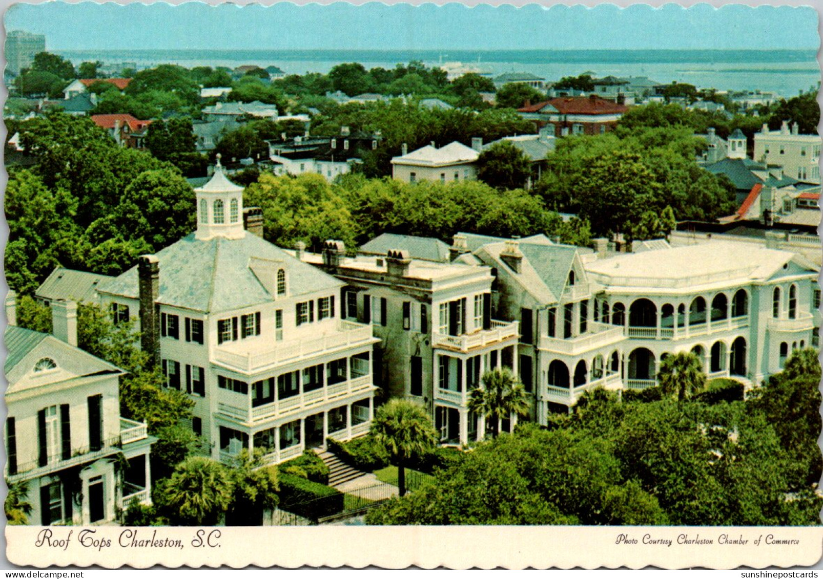 South Carolina Charleston Roof Tops Near The Famous Battery - Charleston