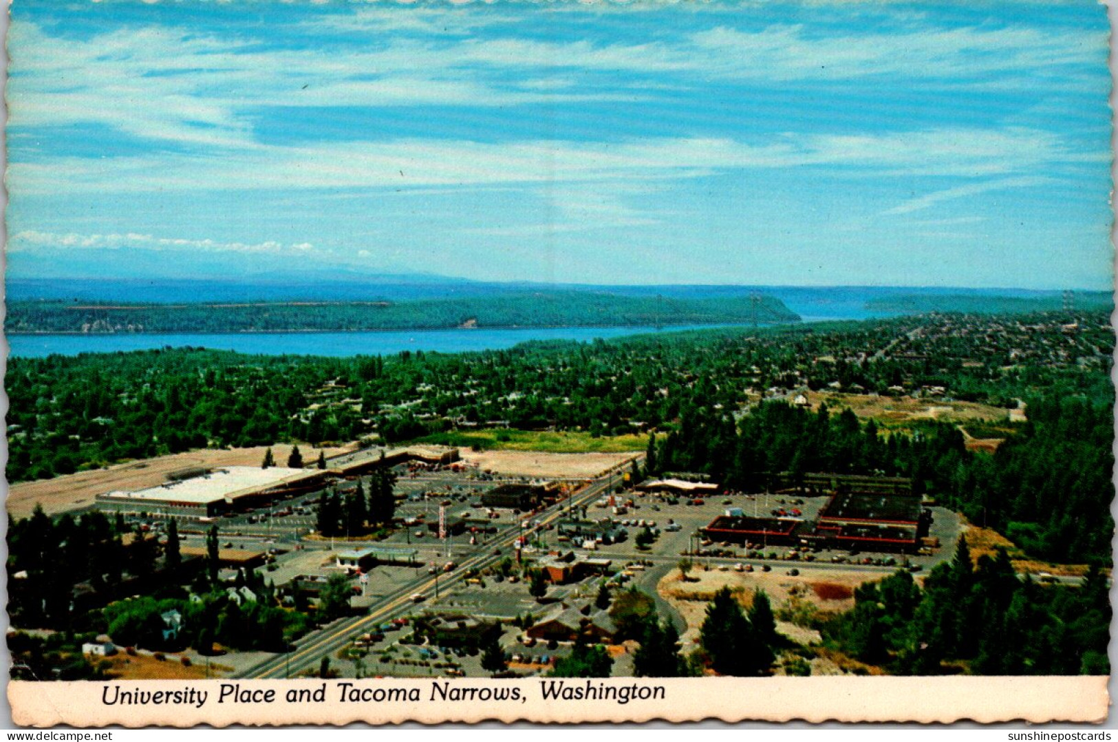 Washington Tacoma Aerial View Green Firs Village And Village Shopping Center - Tacoma