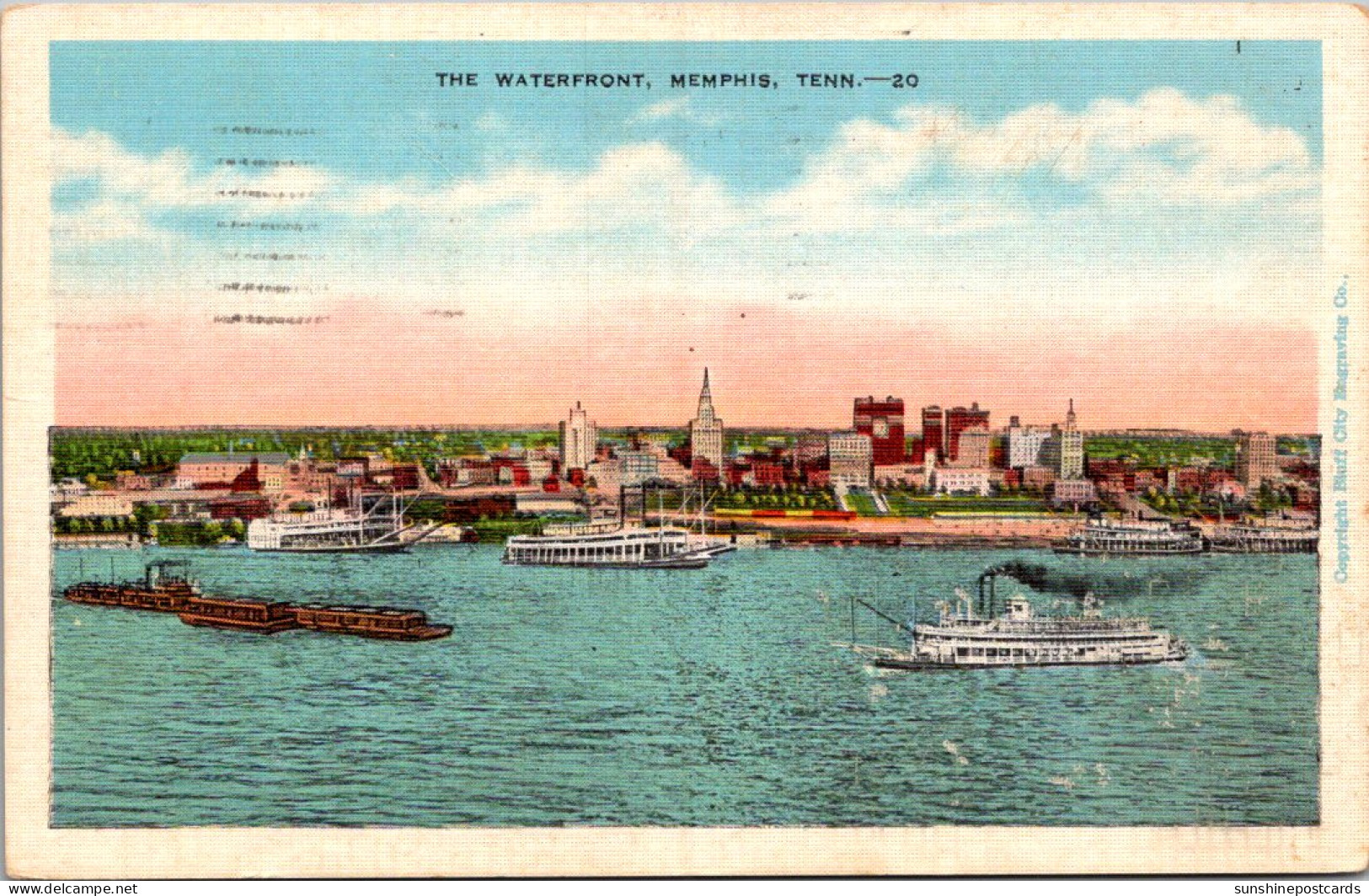 Tennessee Mempphis The Waterfront 1938 - Memphis