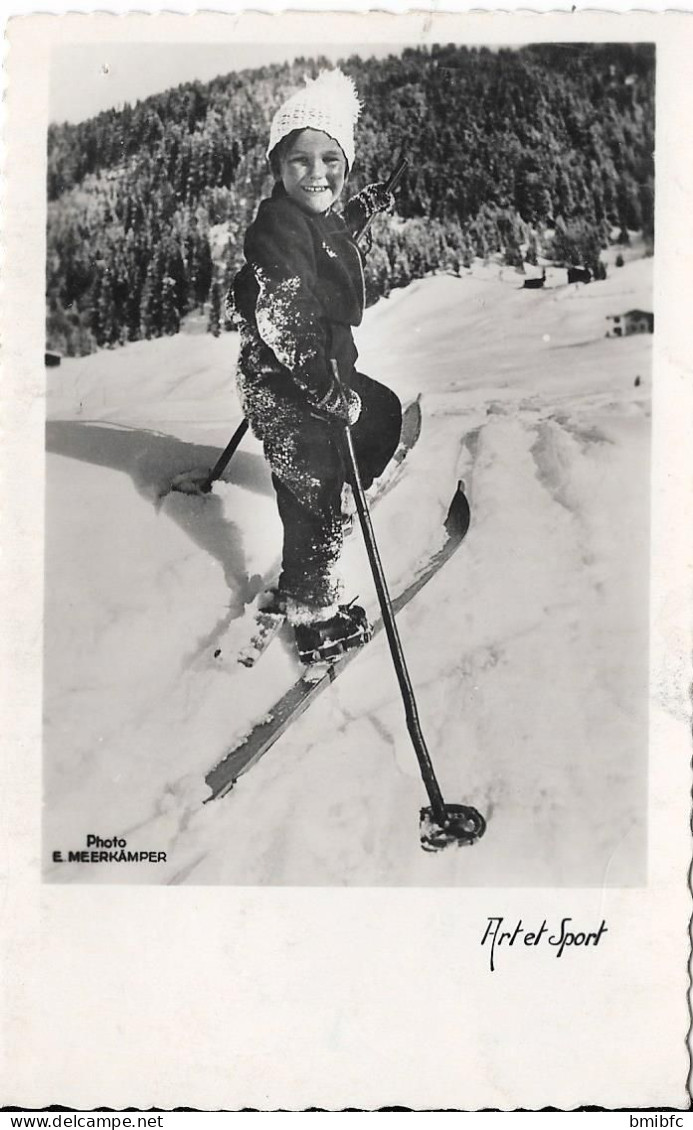 Carte Photo - Art Et Sport - Sports D'hiver