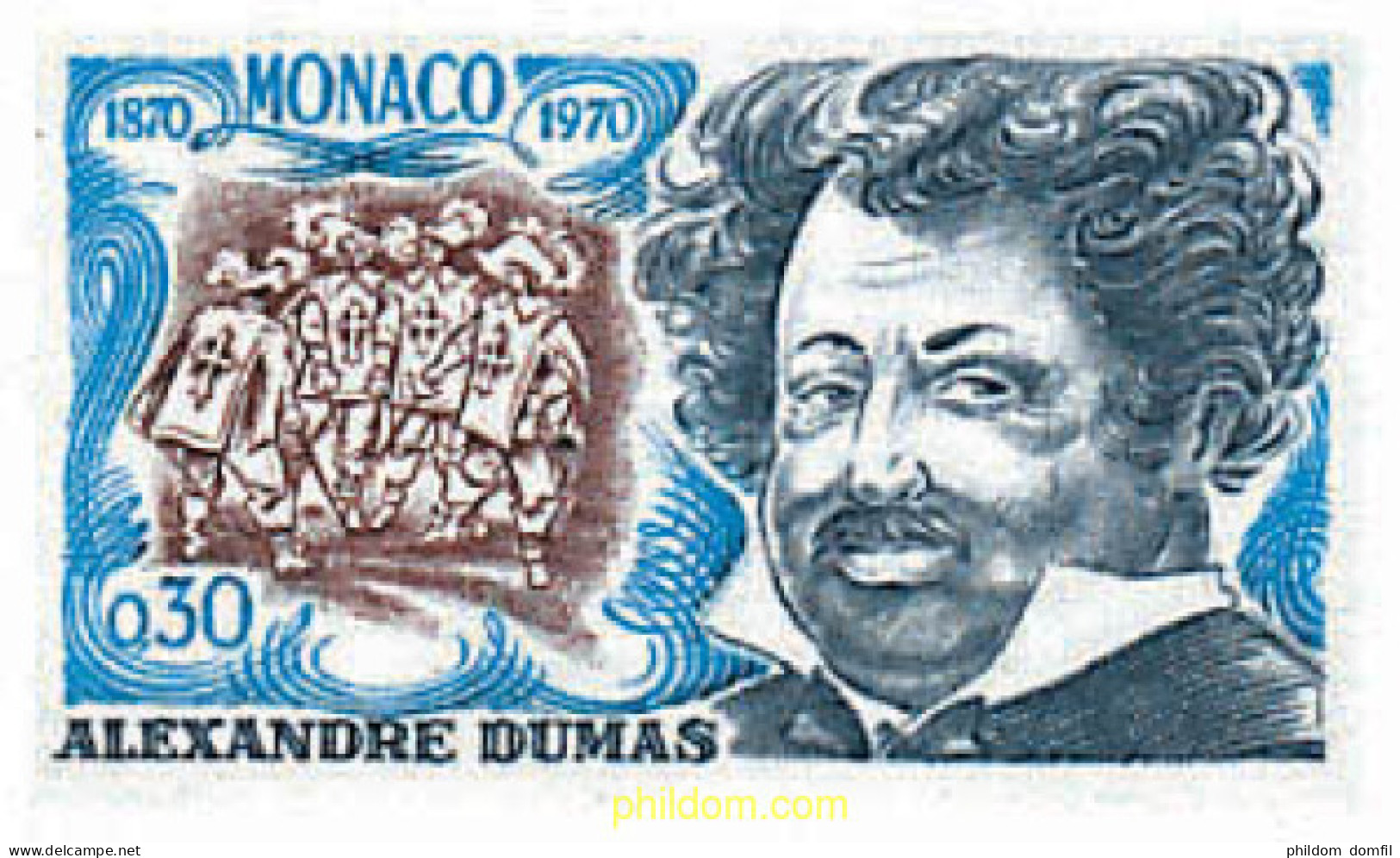 32402 MNH MONACO 1970 CENTENARIO DE LA MUERTE DE A. DUMAS - Other & Unclassified