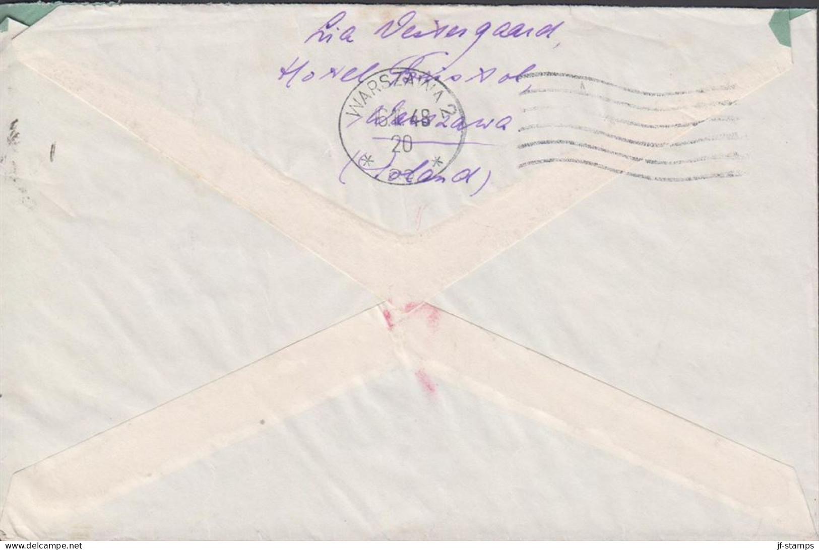 1948. POLSKA. Fine Cover To Holland With Five Stamps Including 18 ZL Breslau-exhibition And ... (Michel 495+) - JF438558 - Gobierno De Londres (En Exhilio)