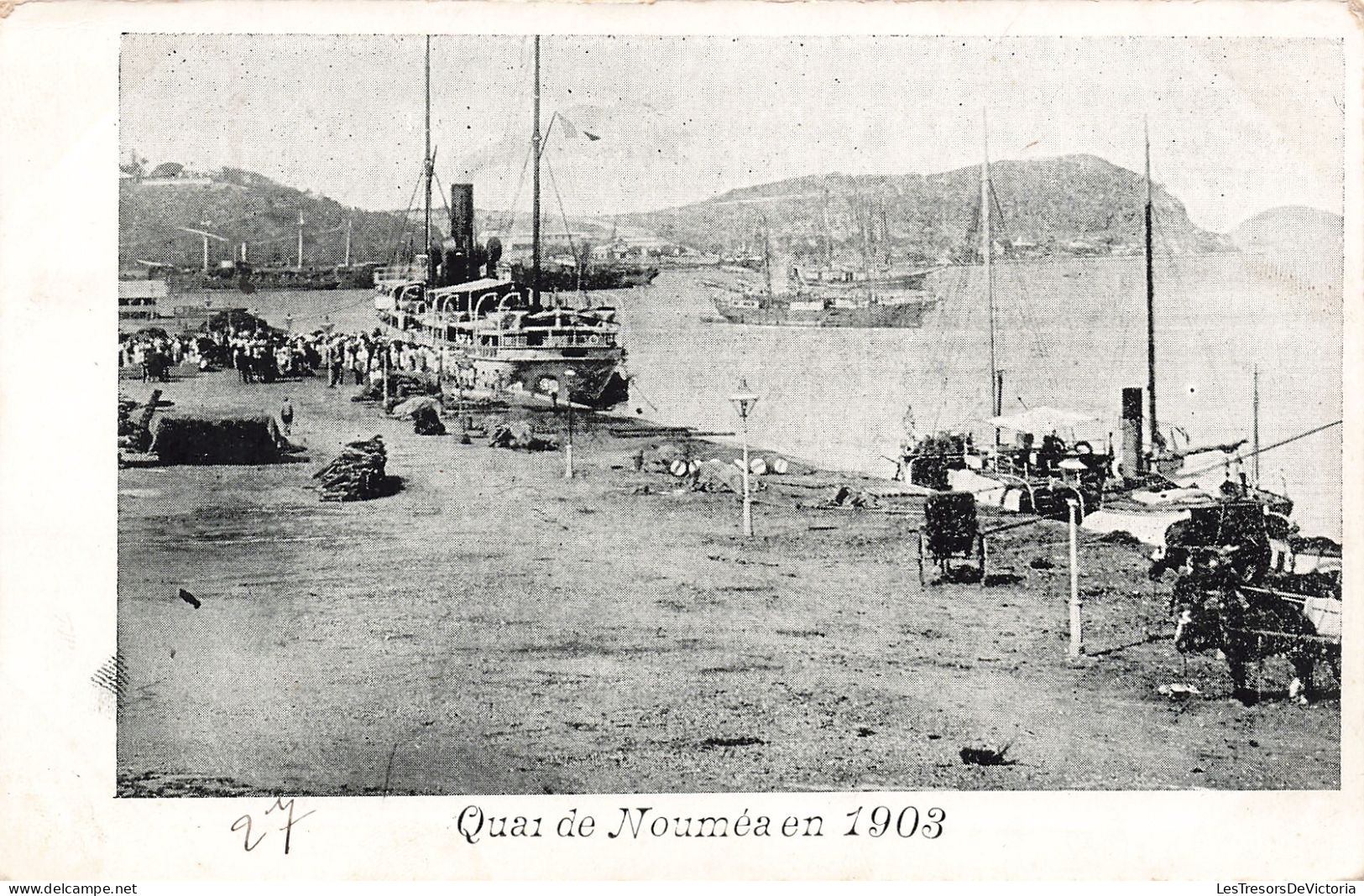 Nouvelle Calédonie - Quai De Nouméa En 1903 - Bateau  - Carte Postale Ancienne - Nieuw-Caledonië