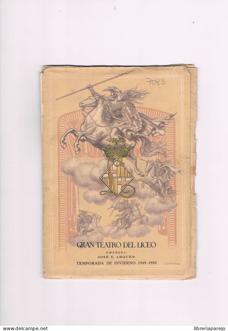 Libreto Boris Godunov Gran Teatro Del Liceo Temporada De Invierno 1949 1950 Opera - Programmes