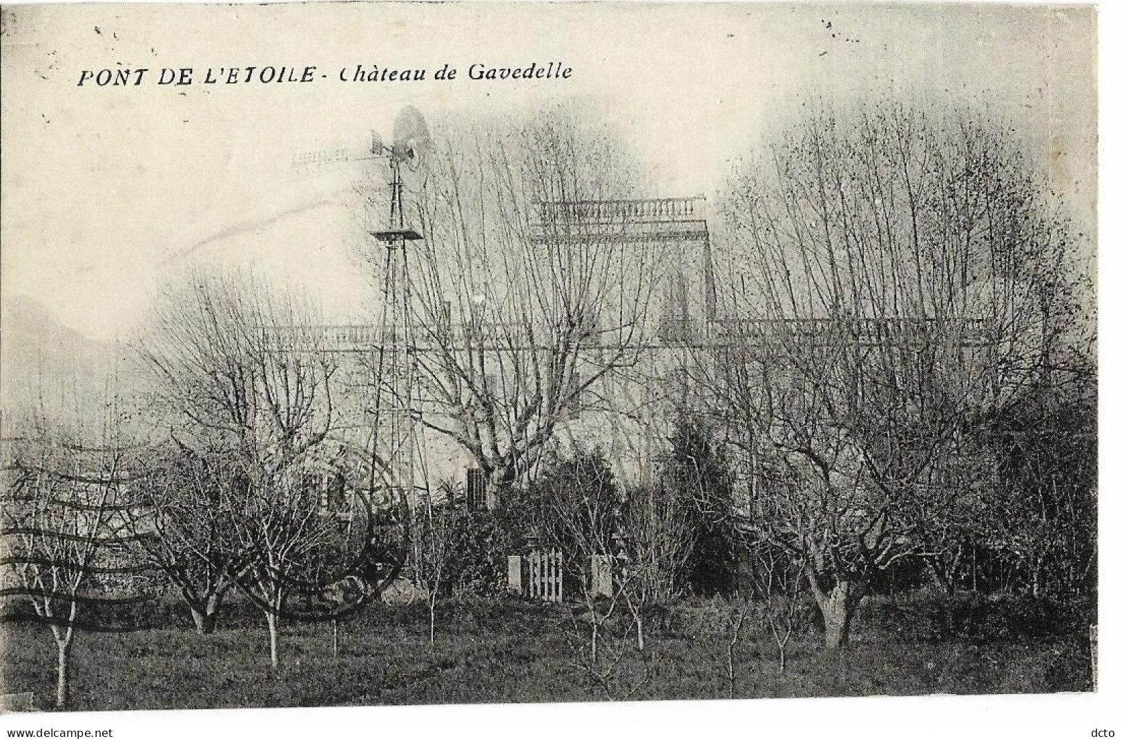 ROQUEVAIRE PONT De L'ETOILE (13) Château De Cavedelle, Envoi 1923 - Roquevaire