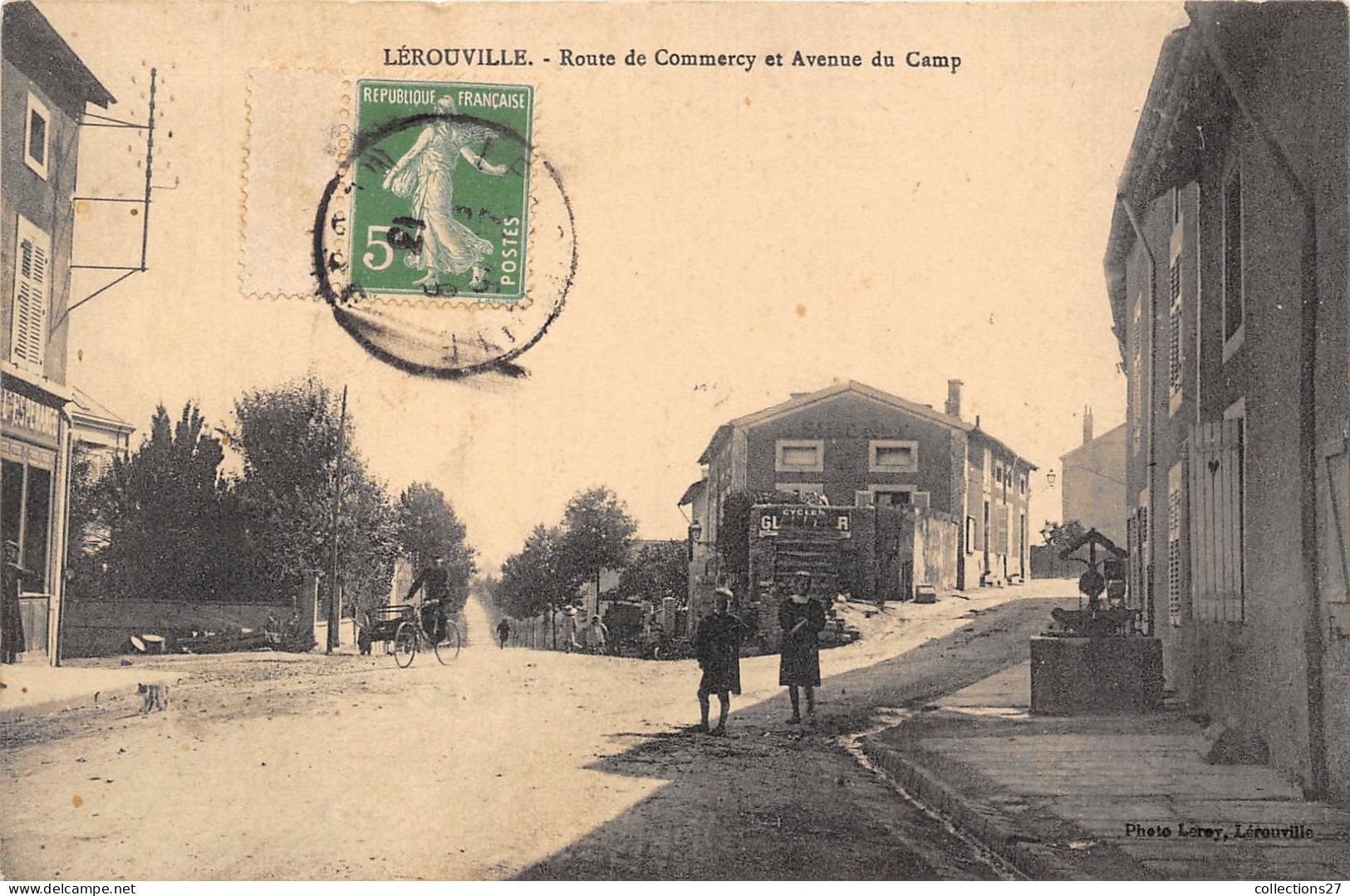 55-LEROUVILLE- ROUTE DE COMMERCY ET AVENUE DU CAMP - Lerouville