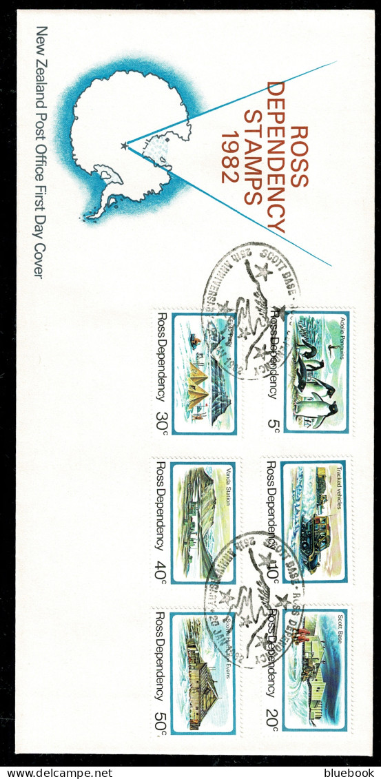 Ref 1601 - New Zealand Ross Dependency 1982 Set Of Stamps FDC - Scott Base Postmark - FDC