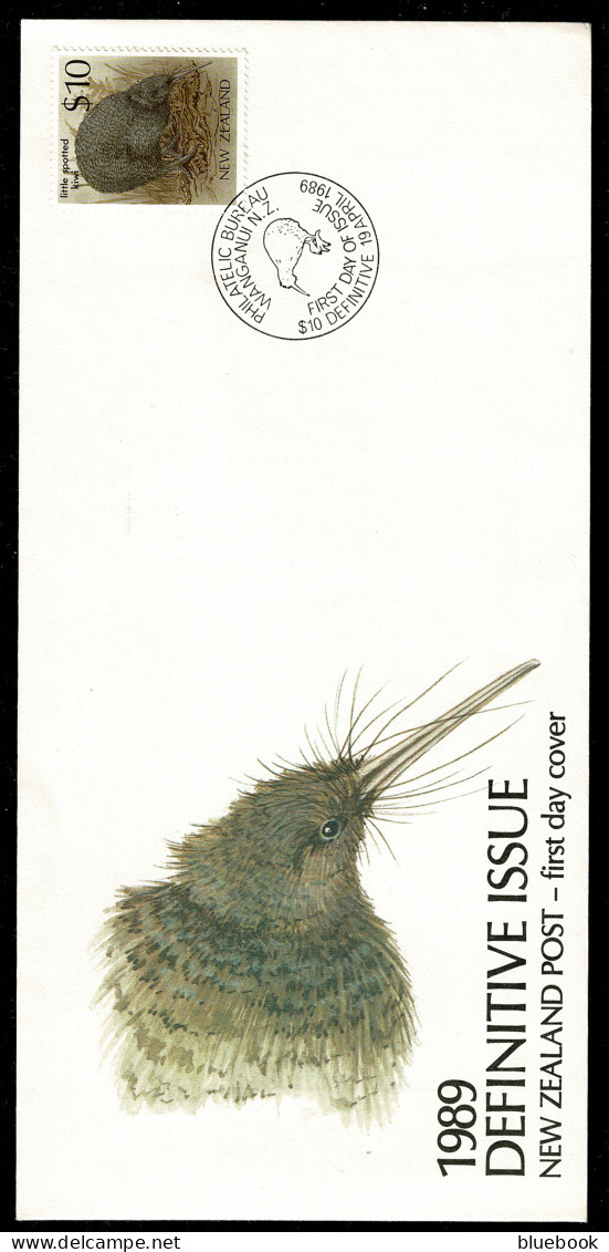 Ref 1601 - New Zealand 1989 - $10 Kiwi - Bird FDC - FDC