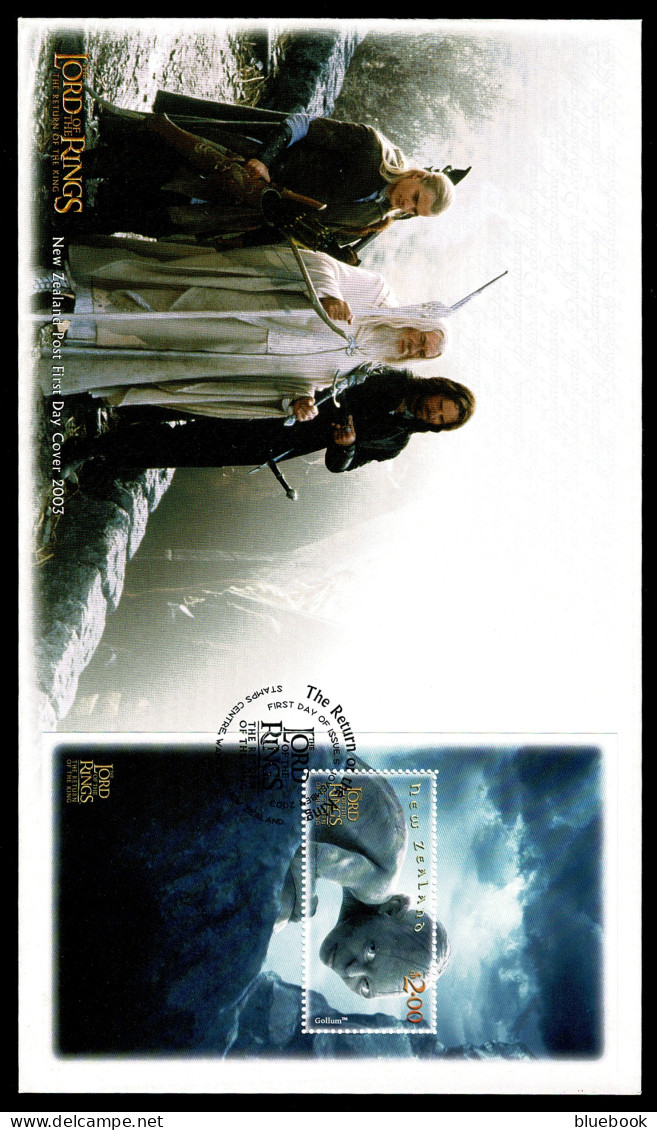 Ref 1602 - New Zealand 2003 - Tolkien Lord Of The Rings - Return Of The King - 6 M/S FDC's - FDC