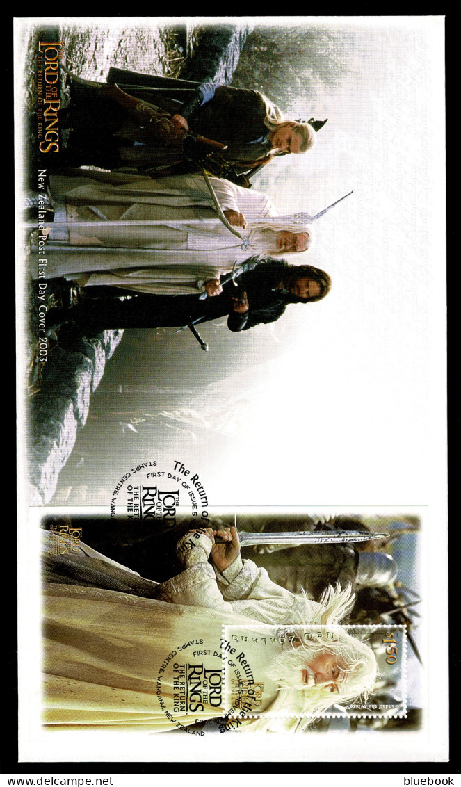 Ref 1602 - New Zealand 2003 - Tolkien Lord Of The Rings - Return Of The King - 6 M/S FDC's - FDC