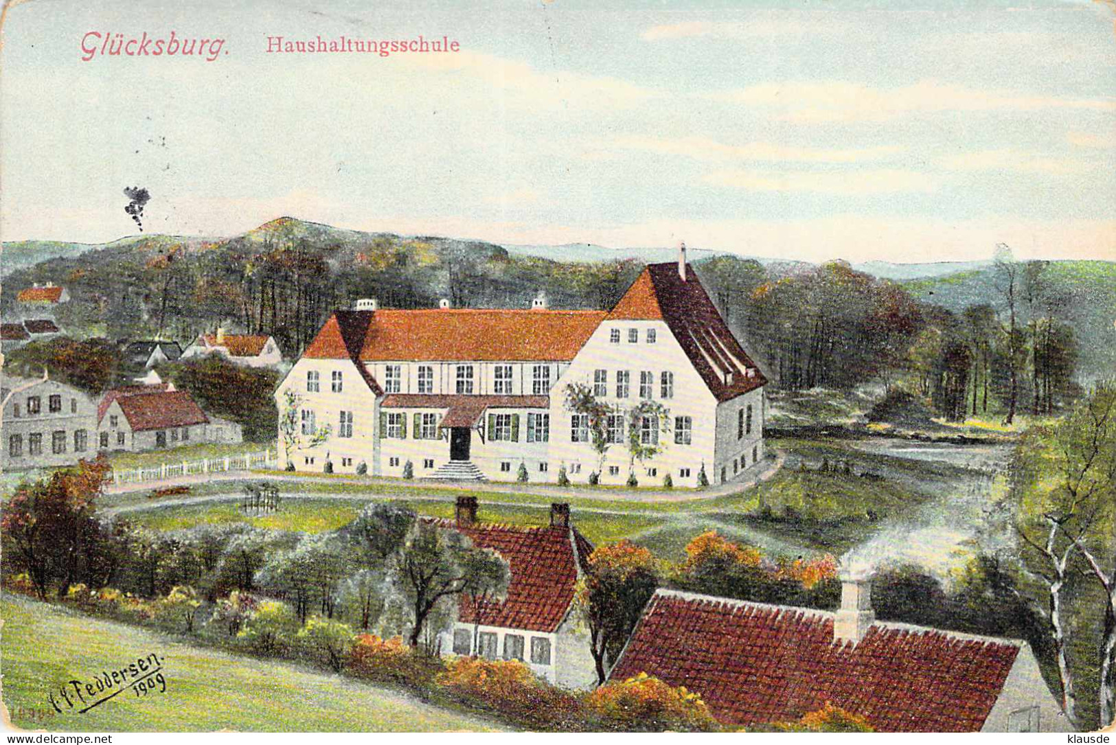 Glücksburg - Haushaltungschule Gel.1913 - Glücksburg