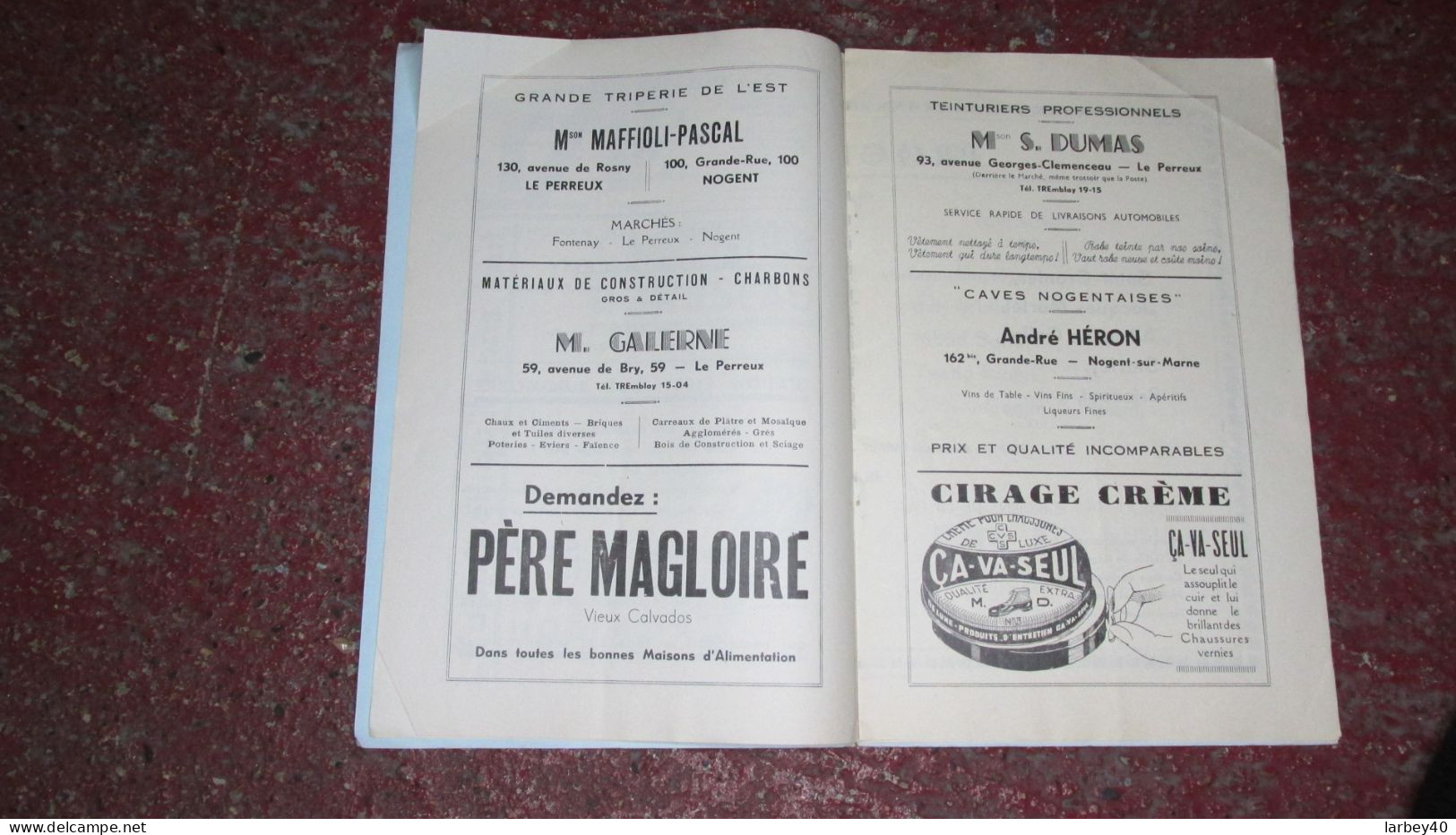 Nogent Sur Marne 1939 Programme Gala Artistique - Programmes