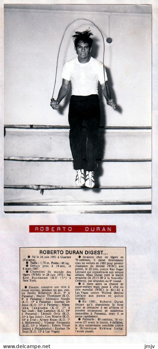 Roberto DURAN - Autographes