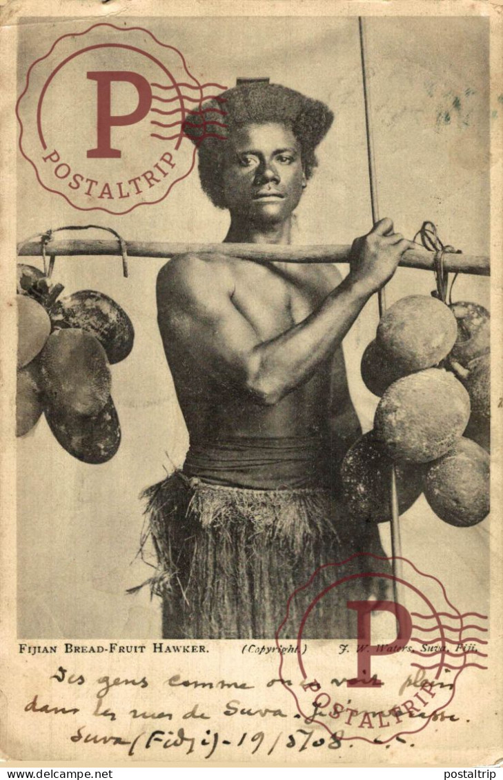 FIJI. Fijian Bread Fruit Hawker - Fidji