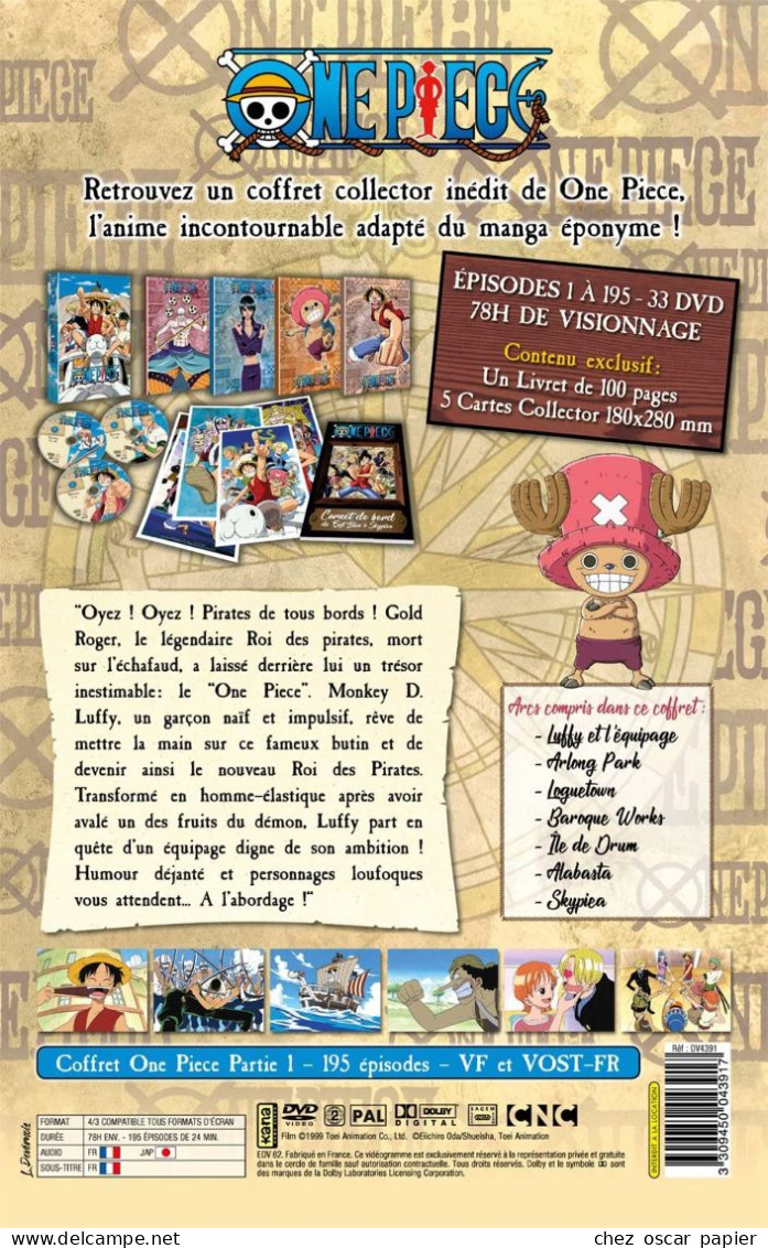 One Piece-Intégrale Partie 1 Limitée A4] Édition Collector Limitée - Mangas & Anime